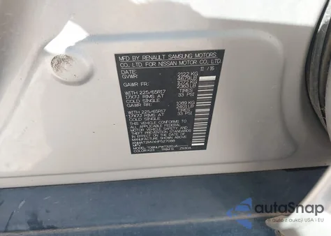 2017 Nissan Rogue S z USA, uszkodzony, nr VIN KNMAT2MVXHP527088